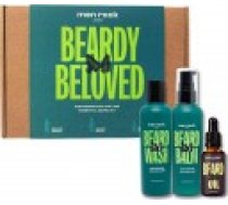 MenRock Beardy Beloved Awakening Sicilian Lime komplekts bārdas šampūns 100ml balzams eļļa 30ml [zestaw szampon do brody balsam olejek]