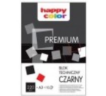 Happy Color Tehniskais bloks A3 10k melns [Blok techniczny czarny]