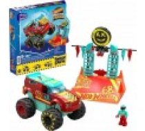 Mattel MEGA Hot Wheels Monster Trucks Demo Derby Extreme triku komplekts celtniecības rotaļlieta [Stunt Set Construction Toy]