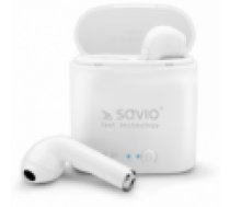 SAVIO TWS-01 Airpods Bluetooth 4.2 Stereo Austiņas ar Mikrofonu (MMEF2ZM A) Analogs Baltas