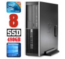 HP 8100 Elite SFF i5-650 8GB 480SSD DVD WIN10 [refurbished]