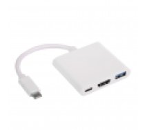 Akyga hub AK-AD-57 USB USB type C (m) USB 3.0 A (f) USB type C (f) HDMI (f) 20cm