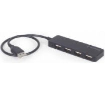 USB Centrmezgls Gembird 4-port USB hub Black