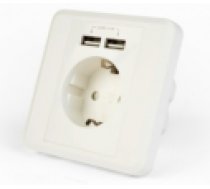 Energenie AC Wall Socket with 2 port USB Charger