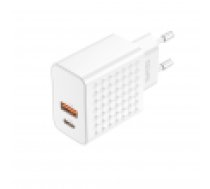 Foneng Wall charger EU42 GaN - USB + Type C - PD 20W 3A white