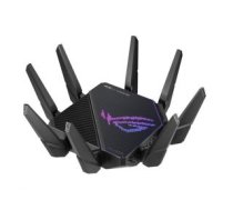 Asus Tri-band Gigabit Wifi-6 spēļu maršrutētājs ROG Rapture GT-AX11000 PRO 802.11ax. 480+1148 Mbit/s. 10/100/1000 Ethernet LAN (RJ-45) porti 4. Antenas tips [Gaming Router ports Antenna     type 8xExternal]