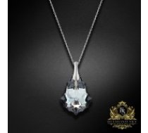 Sudraba kulons "Baroka V (Silver Night)" ar Swarovski™ kristāliem