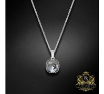 Sudraba kulons "Apžilbinošs Mirdzums (Silver Night)" ar Swarovski™ kristāliem