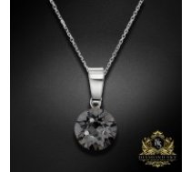 Sudraba kulons "Klasika (Silver Night)" ar Swarovski™ kristāliem