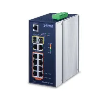 PLANET IGS-4215-8P2T2S Switch L2/L4 Gigabit PoE zila, sudraba