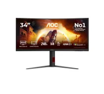 AOC G4 CU34G4Z Monitor 34″ Wide QHD LED melna, Red