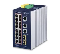 PLANET IGS-20160HPT Switch L2/L3 Gigabit PoE zila, balta