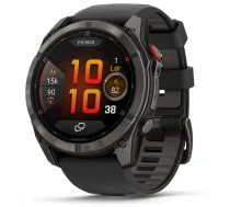 Garmin fēnix 8 Pro 1.4″ 51mm AMOLED melna, pelēka, Titanium Wi-Fi GPS