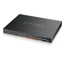 Zyxel XMG2230-28HP Managed L2/L3 2.5GbE PoE 1U melna