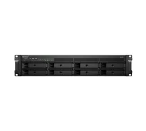 Synology RackStation RS1221+ NAS/storage server Rack (2U) Ryzen Embedded V1500B 4 GB DDR4 0 TB DiskStation Manager Black