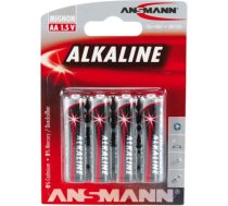 Ansmann 1x4 Ansmann Alkaline Mignon AA LR 6 red-line