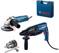 Bosch HAMMER DRILL WITH FORGING OPTION GBH 240 + ANGLE GRINDER GWS 750-125 S