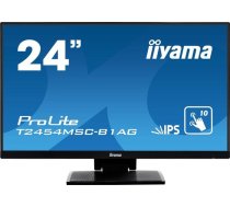 Iiyama T2454MSC-B1AG - 23.8 -LED - Black, HDMI, Full HD, VGA, speakers