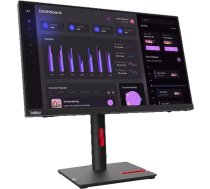 Lenovo ThinkVision T24i-30, LED monitor - 23.8 -  black, Full HD, IPS, HDMI, DisplayPort, VGA, Pivot