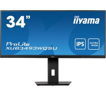 Iiyama ProLite XUB3493WQSU-B5, LED monitor (86 cm (34 inch), black, QHD, 75 Hz, HDMI)