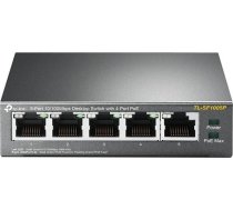 Tp-Link Switch|TP-LINK|Desktop/pedestal|5x10Base-T / 100Base-TX|PoE ports 4|TL-SF1005P