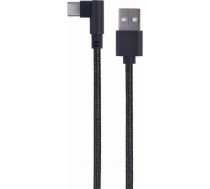 Gembird CABLE USB2 TO USB-C ANGLED/CC-USB2-AMCML-0.2M GEMBIRD