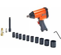 Black+Decker BLACK&DECKER PNEUMATIC IMPACT WRENCH 1/2 + SOCKETS 10PCS