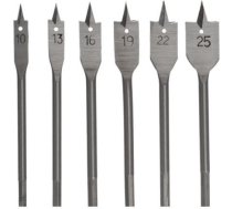 Awtools AW FLAT DRILL BIT SET/ WOOD 6pcs 10-25mm