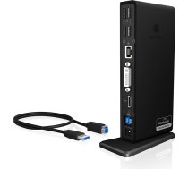 Raidsonic ICY BOX IB-DK2241AC Vadu USB 3.2 Gen 1 (3.1 Gen 1) Type-A Melns