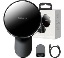 Baseus Big Energy car mount with wireless charger 15W for Iphone 12 / Iphone 13 (Black)