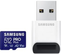 Samsung Memory card microSD PRO+ Plus MB-MD512SB/WW 512GB + reader