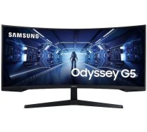 Samsung G55T monitori 86,4 cm (34") 3440 x 1440 pikseļi UltraWide Quad HD LED Melns