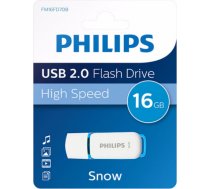 Philips FM16FD70B USB zibatmiņa 16 GB USB Type-A 2.0 Zils, Balts