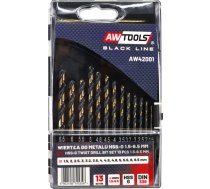 Awtools AW HSS M2 PREMIUM METAL DRILL BIT SET 1.5 - 6.5mm/ 13pcs