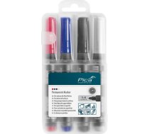 Pica-Marker Pica permanent Marker 1-4mm assorted with Instant-White