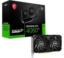 MSI GeForce RTX 4060 Ti VENTUS 2X BLACK 8G OC, graphics card (DLSS 3, 3x DisplayPort, 1x HDMI 2.1)