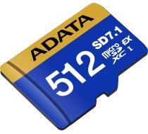 Adata Premier Extreme microSDXC 512 GB, memory card (blue/yellow, SD Express, UHS-I U3, Class 10, V30)