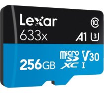 Lexar MEMORY MICRO SDXC 256GB UHS-I/W/ADAPTER LSDMI256BB633A LEXAR