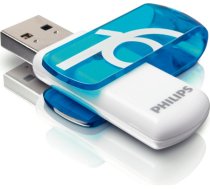 Philips FM16FD05B/00 USB zibatmiņa 16 GB USB Type-A 2.0 Zils, Balts