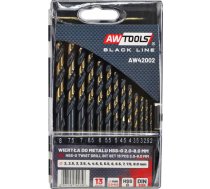 Awtools AW HSS M2 PREMIUM METAL DRILL BIT SET 2.0 - 8mm/ 13pcs