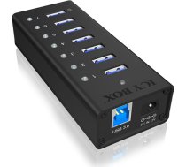 Raidsonic ICY BOX IB-AC618 USB 3.2 Gen 1 (3.1 Gen 1) Type-B 5000 Mbit/s Melns