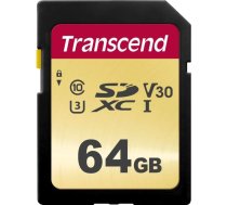 Transcend SDXC 500S         64GB Class 10 UHS-I U3 V30