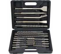 Awtools AW SDS-PLUS DRILL BIT+CHISEL SET 17pcs