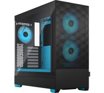 Fractal Design Pop Air RGB cyan Core TG Clear Tint, Tower Case (black/light blue)