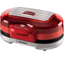 Ariete Hamburger Grill Party Time, Electric Grill Plate (Red/White, 1,200 Watt, 50's Style)