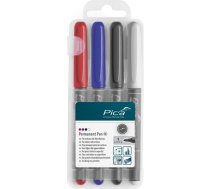 Pica-Marker Pica Permanent-Pen 1,0mm assorted with Instant-White-Pen