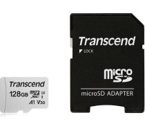 Transcend MEMORY MICRO SDXC 128GB W/ADAP/C10 TS128GUSD300S-A TRANSCEND