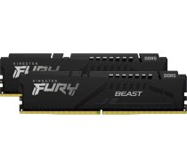 Kingston FURY DDR5 - 32GB - 5600 - CL - 36 - Dual Kit, memory (black, KF556C36BBEK2-32, Fury Beast )