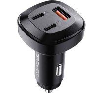 Acefast Car Charger Acefast B3, 66W, 2x USB-C + USB (black)