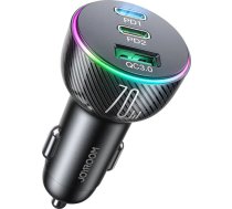 Joyroom Car charger Joyroom JR-CL26, 2x USB-C PD, 1x USB 70W (black)